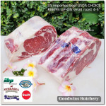 Beef Ribeye lip-on USDA CHOICE frozen whole cut +/- 8kg price/kg brand SWIFT - PREORDER 2-3 days notice (Scotch-Fillet / Cube-Roll)